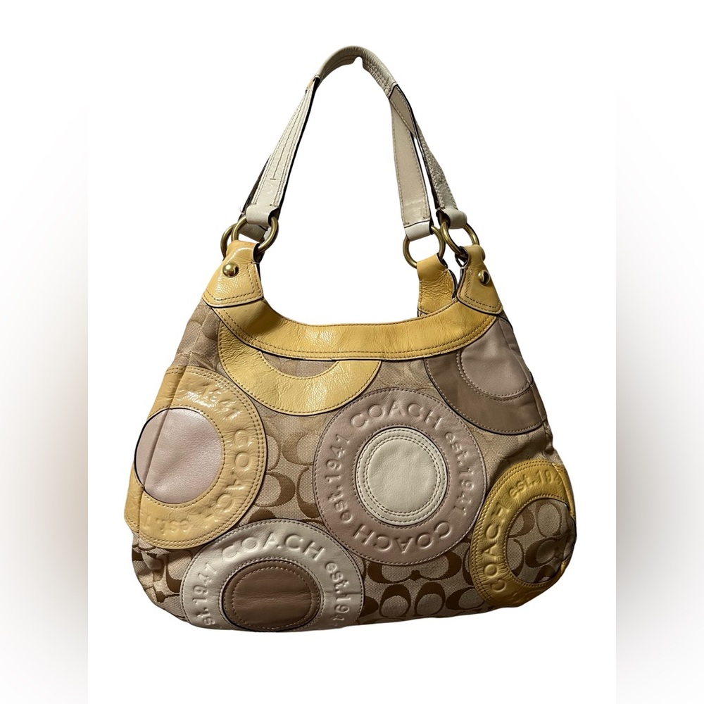 Vintage 2000s Coach Patchwork Hobo - image 2